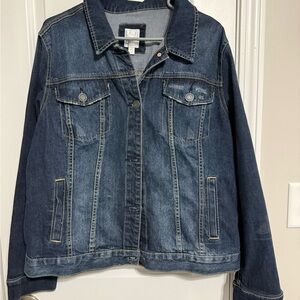 LC Lauren Conrad Dark Blue Jean Jacket